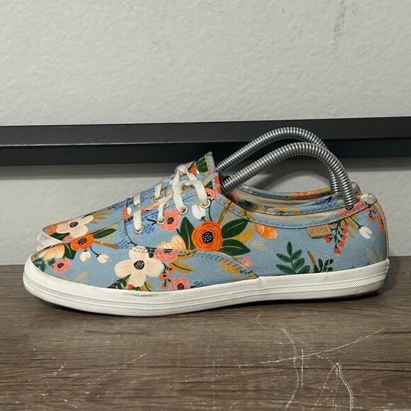 Keds Shoes - Keds Champion X Rifle Paper Co Women’s Casual Comfort Shoes Size 8.5 Floral Blue